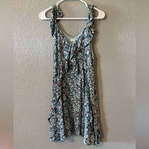 Floral blue Dress